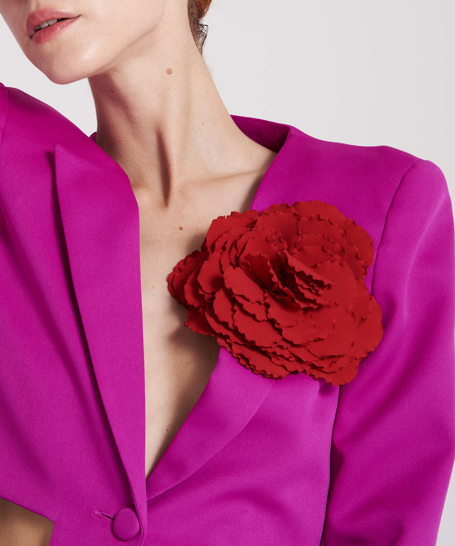 Maxi Flor Roja Vestidos de diseñador para boda