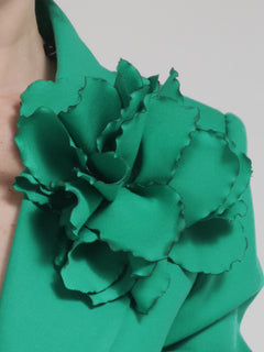 Maxi Flor Verde - Ropa de Diseñador Raquel Orozco
